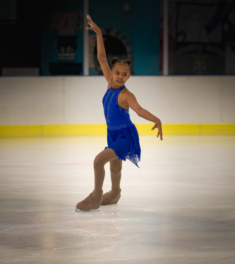 Alex Bothma competing in figure skating